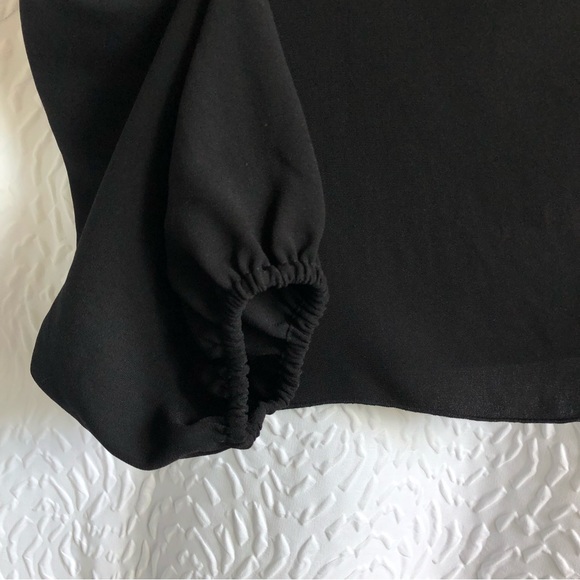 BNWT Aritzia Wilfred Black Allaire Ruffle One Shoulder Blouse - Picture 5 of 16